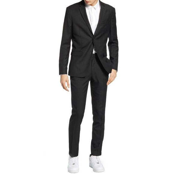 Topman Mens Skinny Suit Pant 36 Black - NWT $75 - Picture 4 of 8